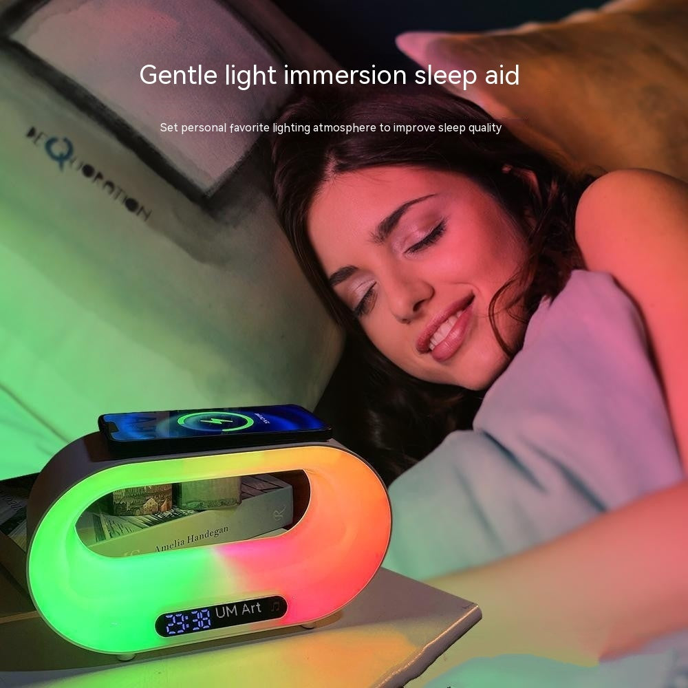 3-in-1 Smart LED Lamp with Wireless Charging & Alarm