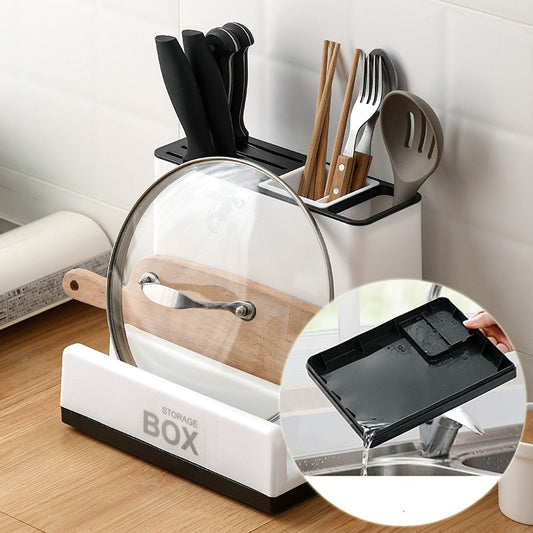 Plastic Tableware & Knife Rack Organizer - Idea Spark Hub 