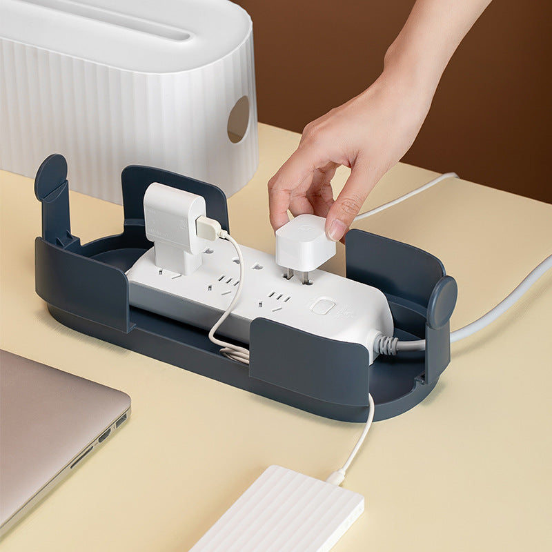 Cable Storage Box Power Strip Organizer Case