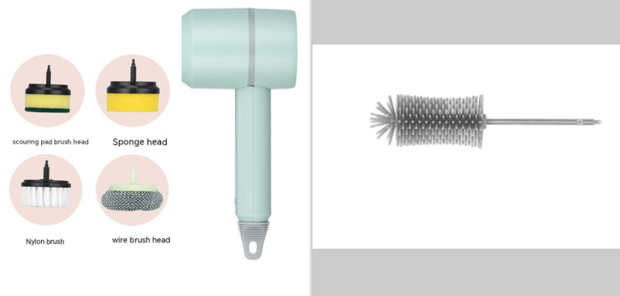 USB Rechargeable Electric Cleaning Brush for Kitchen and Bathroom