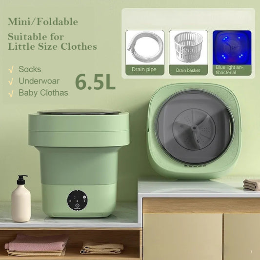Portable Foldable Mini Washing Machine with Spin Dry - Idea Spark Hub 