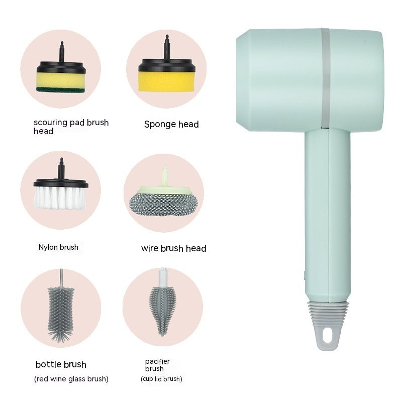 USB Rechargeable Electric Cleaning Brush for Kitchen and Bathroom