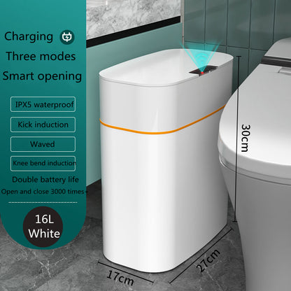 Automatic Smart Trash Can with Lid for Home Use - Idea Spark Hub 