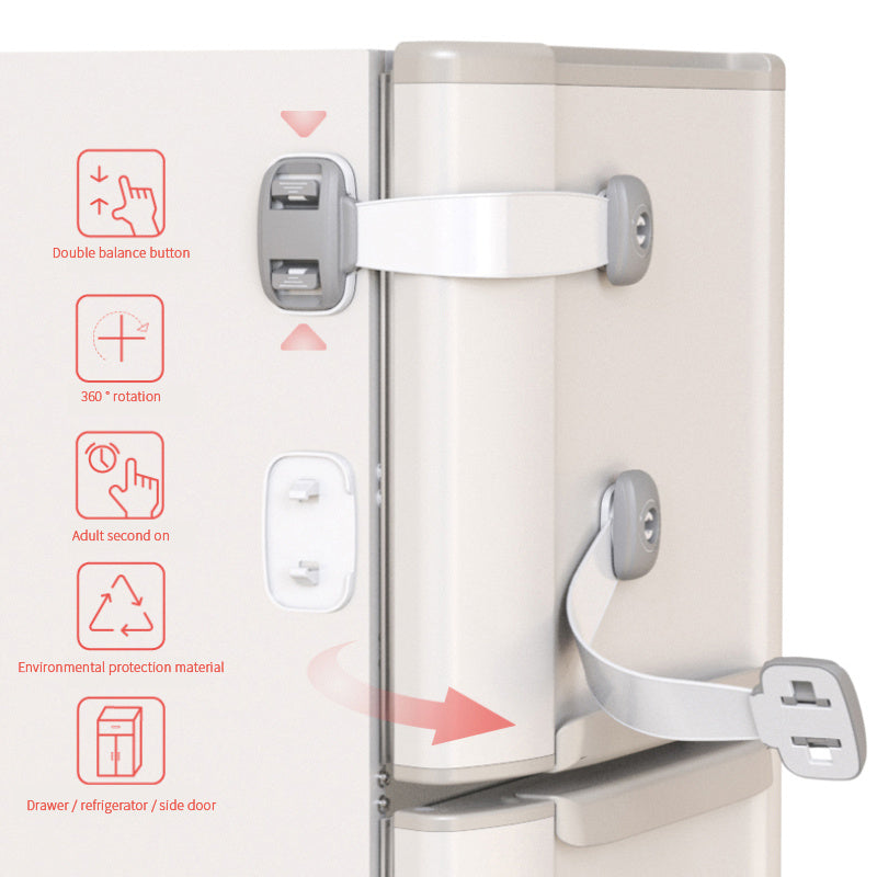 Child Safety Cabinet Locks No-Drill Protection