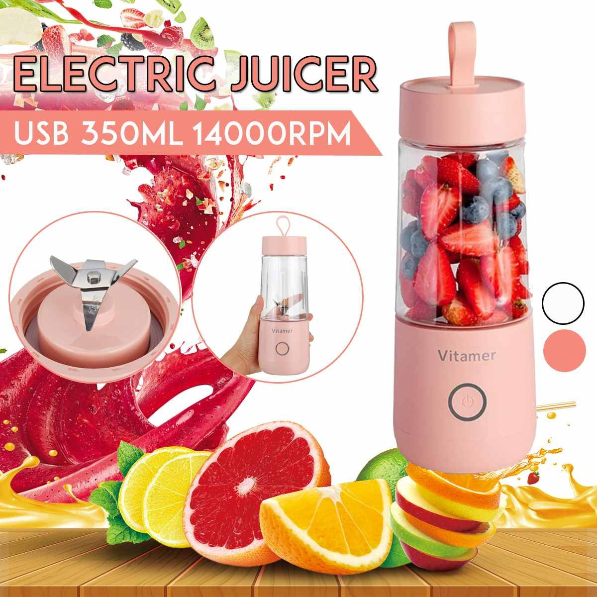 Portable USB Rechargeable Blender for Smoothies and Juices