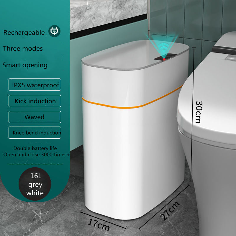 Automatic Smart Trash Can with Lid for Home Use - Idea Spark Hub 
