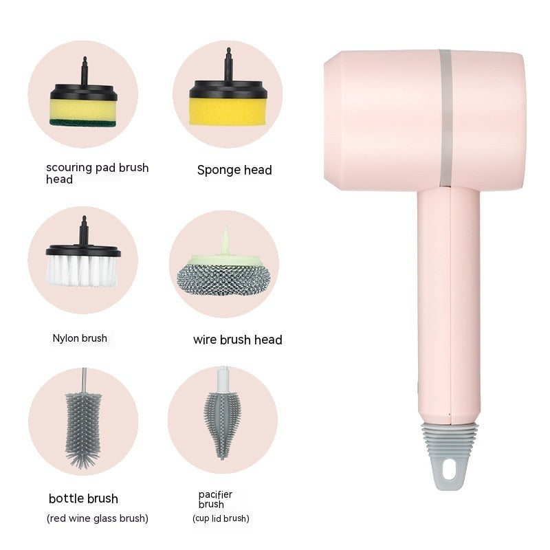 USB Rechargeable Electric Cleaning Brush for Kitchen and Bathroom