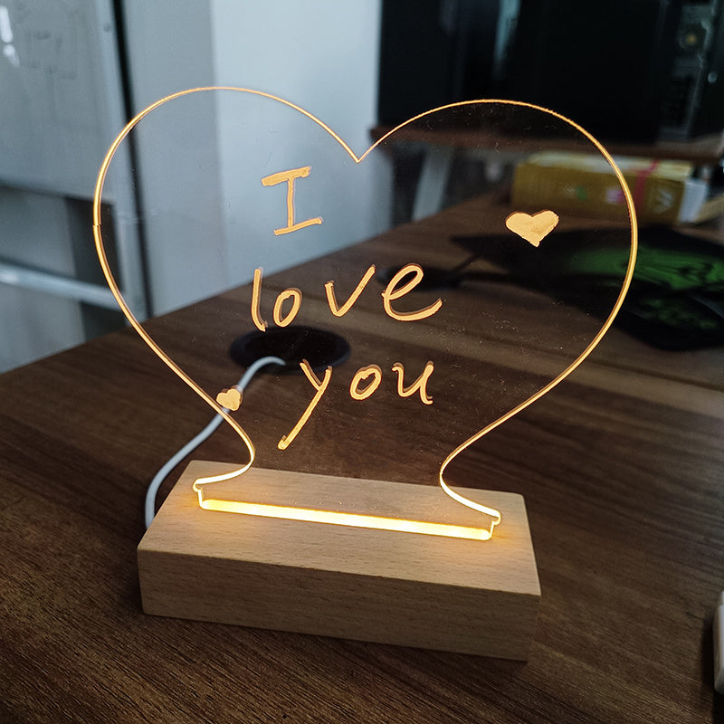 USB Night Light with LED Message Board
