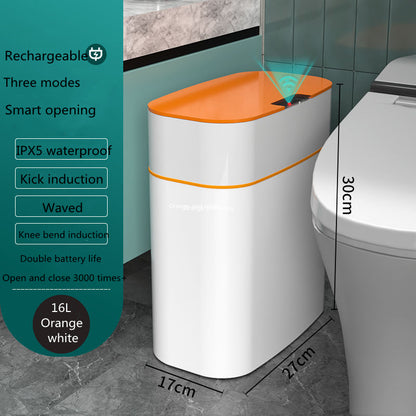 Automatic Smart Trash Can with Lid for Home Use - Idea Spark Hub 